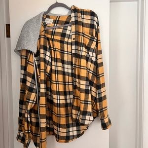 American Eagle Flannel with Hood